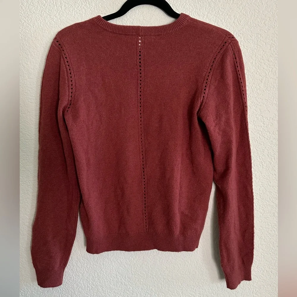 Frame Ladder Pointelle Cashmere  Sweater